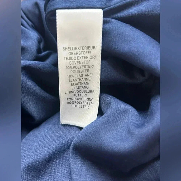 Adrianna Papell Navy Velvet Gown - Picture 6 of 9